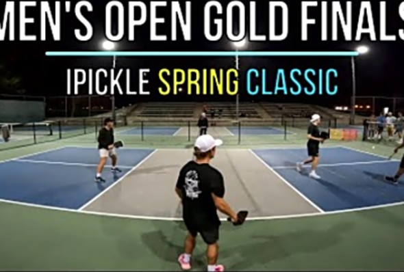 $2000 Men&#039;s Open Gold Finals Rio(6.0)/Drake(5.8) vs Matt(5.9)/Alex Emery(5.7) iPickle 4K BTS