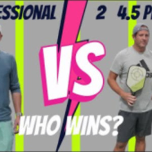 Can 2 4.5 Pickleball players take down a top 10 ranked Professional sing...