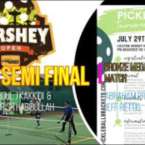 The Hershey Open Pickleball 2023 - Bronze Medal Match - 50 Men&#039;s Doubles...