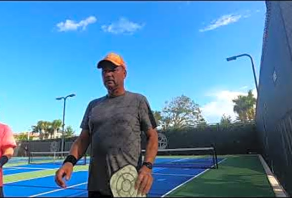 Pickleball Lesson for Rob and Mark with Eden Lica and JW Johnson