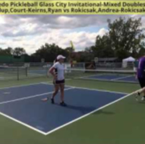 Toledo Pickleball Glass City Invitational-MXD Bronze Medal-4.5 Haslup-Ke...