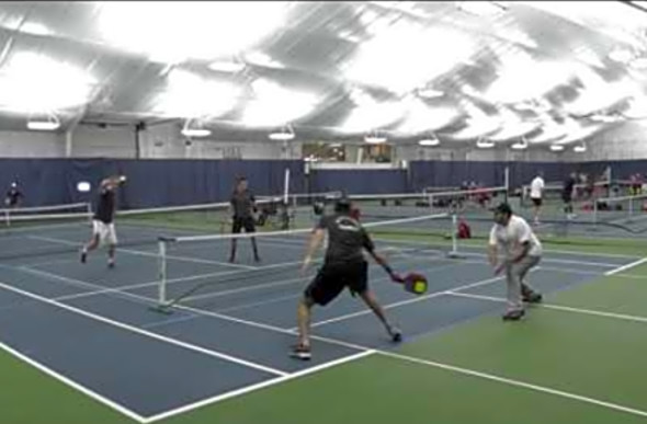 Milford Pickleball Tournament Men&#039;s Advanced Double - March 2017