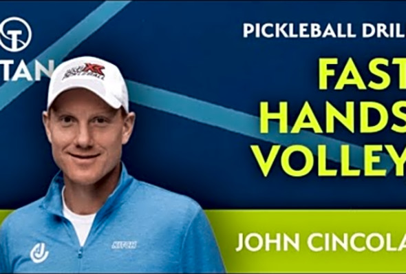 John Cincola, Pickleball Drill: Fast Hands Volley for Titan ONE Pickleball Machine