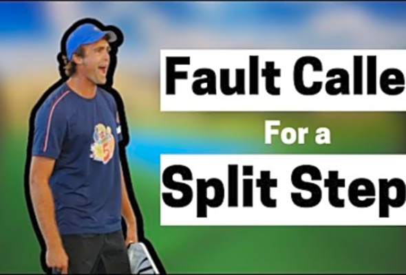 Foot Fault for a Split Step - Challenged call screwed this team, a pickleball breakdown