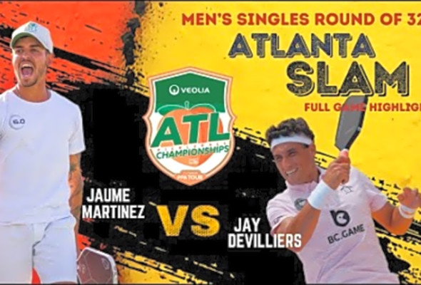 HUGE UPSET? Jaume Martinez vs Jay Devilliers at Atlanta Pickleball Championships Match Highlights