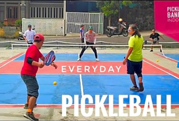 PICKLEBALL BANDUNG MATCH - Bastian/Syafik vs Adib/Jeffry - Pickleball Indonesia