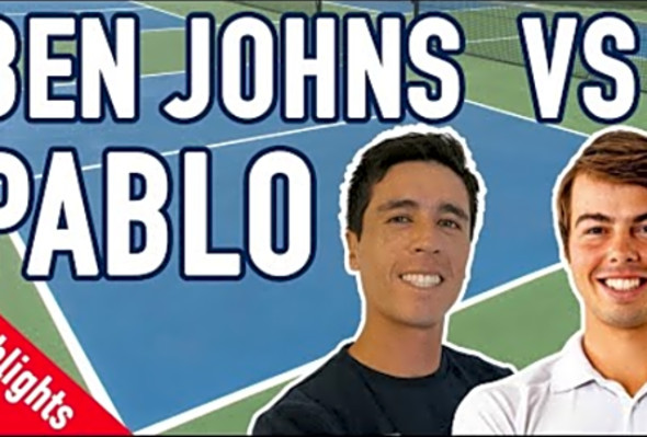 Pickleball Men&#039;s Singles - Ben Johns VS Pablo Tellez plays Match Highlights