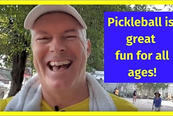 Pickleball in Chiang Mai, Thailand. Great fun for all ages!