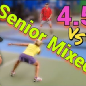 When Senior Mixed Plays Pickleball with Young 4.5s Men