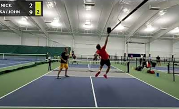 Pickleball Advanced - Dec 26, 2021 - John / Clarissa vs Timur / Nick