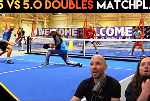 4.5 VS 5.0 Pickleball Doubles Matchplay Analysis