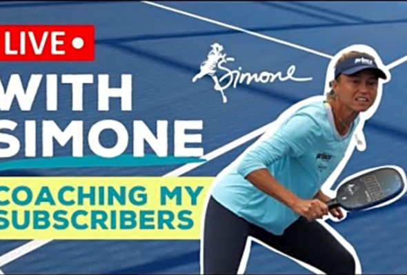 Live with Simone - Episode #17 - Analyzing YOUR #Pickleball Game - Part 02