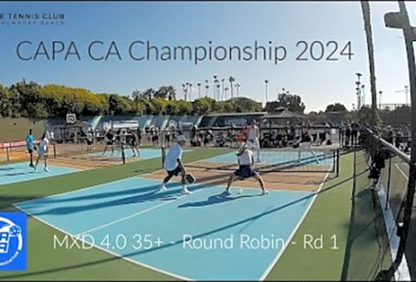 CAPA CA Championship 2024 - MXD 4.0 35 - Round Robin - Rd 1 #pickleball #pickleballtournament