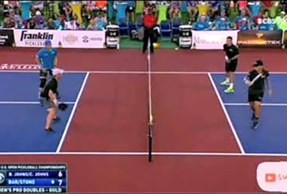 2021 U.S. OPEN PICKLEBALL CHAMPIONSHIP PRO MEN&#039;S DOUBLES GOLD MEDAL MATCH JOHNS/JOHNS VS BAR/STONE