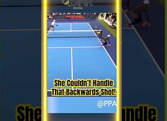 Unbelievable No-Look Backhand Winner! - Pro Pickleball Madness