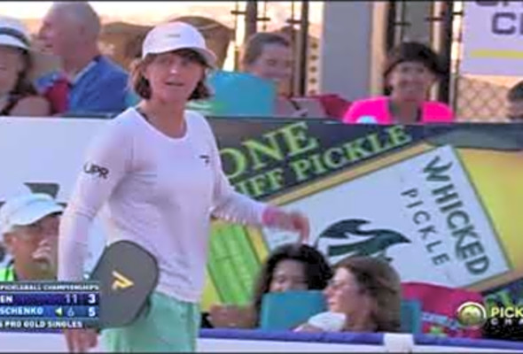 Fierce Point between Lea Jansen and Irina Tereschenko - 2021 US Open Pickleball Championships.