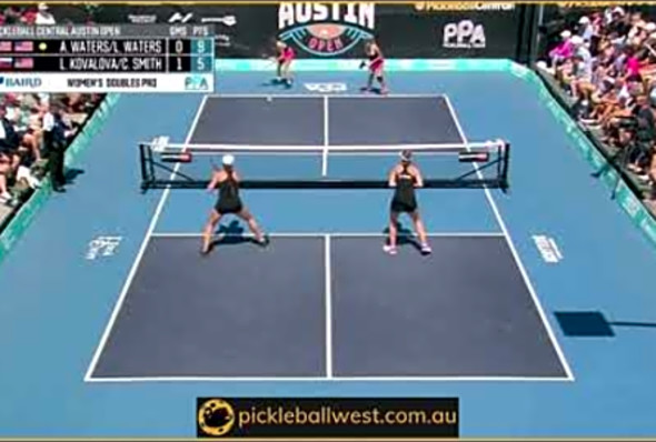 Epic pickleball rally with an ATP to finish - Womens Pro Doubles PPA Tour