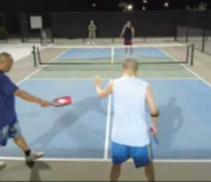 When two former tennis players play pickleball (near court), Vegas Pickl...