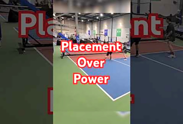Stop bangingstart placing! Precision WINS points in pickleball! #shorts