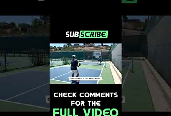 Pickleball Lesson: Master The 3rd Shot Drop #shorts #pickleball #pickleballlessons