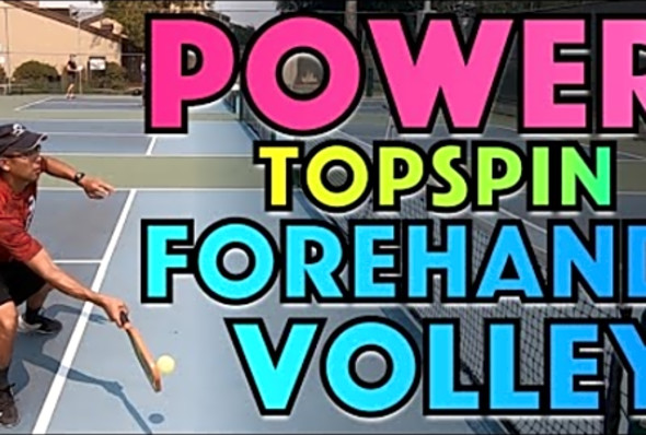 Forehand Topspin Volley For Maximum Offense