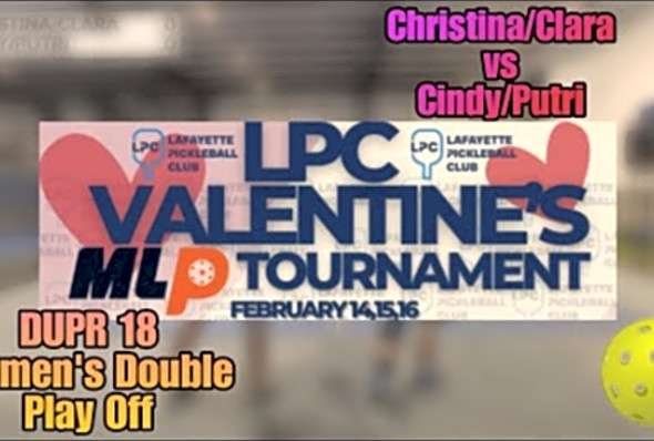DUPR 18 - ALL EX TENNIS IN PICKLEBALL COURT?? - Valentine&#039;s MLP