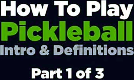 How to play Pickleball part 1 of 3 Basic Rules