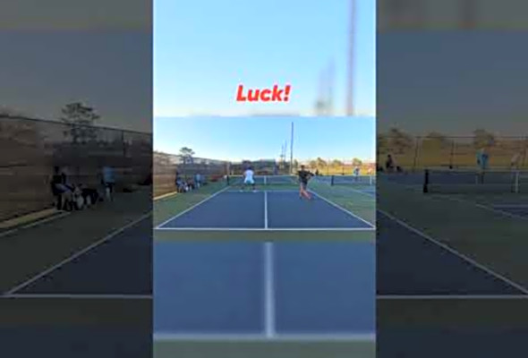 Luck! #thepickleballrunner #pickleball #pickleballhighlights #highlights #shorts