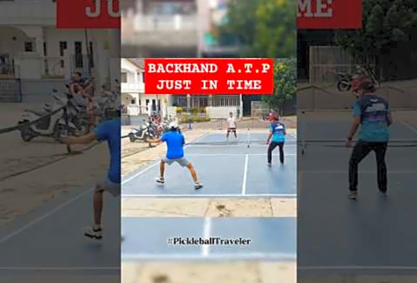 Just In Time Backhand A.T.P - A.T.P is my hobby #pickleball #shorts