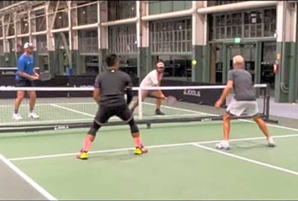 5.0 Pickleball Match Craneway Pavilion Bobby Horn &amp; Barry KO VS Chip Wasson &amp; Milo Cornejo