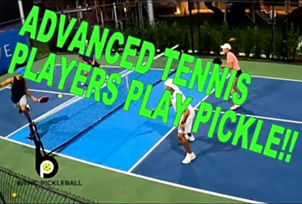 When tennis players play Pickleball with only a few months experience.