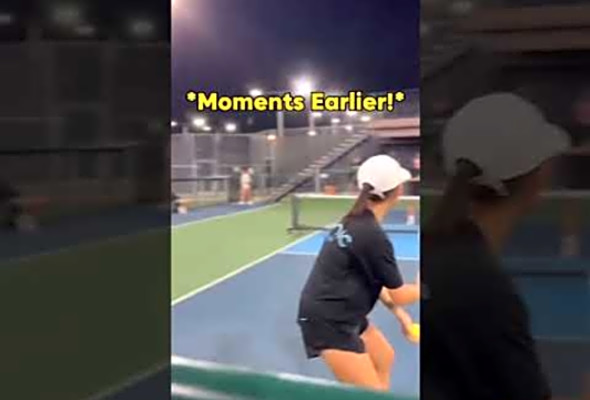Wait till end! #pickleball #beginner #learnpickleball