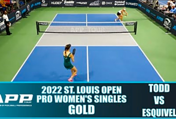 2022 St. Louis Pickleball Open Pro Women&#039;s Singles Gold: Michelle Esquivel VS Parris Todd