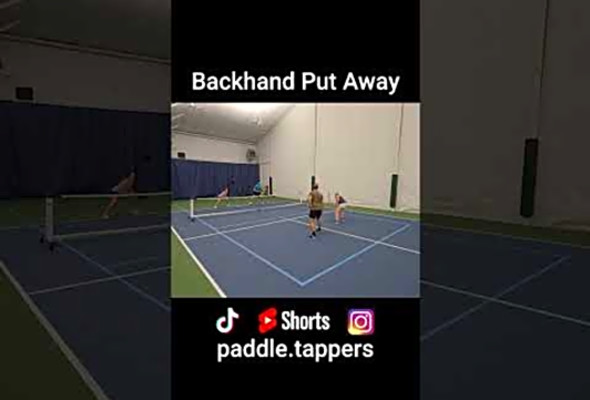 Backhand Put Away #pickleballhighlights #pickleballdoubles #mlp #ppa