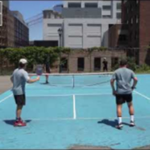 Brooklyn Pickleball MLP tournament Derek and Andrew vs Duy and Eric