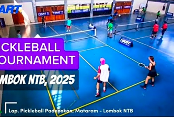 HIGHLIGHTS PICKLEBALL TOURNAMENT LOMBOK - Kota Mataram, NTB Indonesia #pickleballtraveler