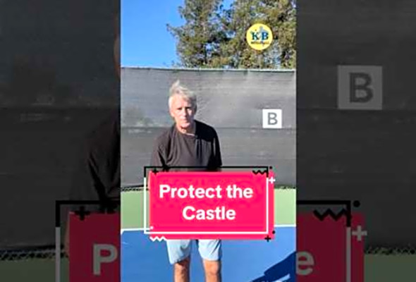 Protect the Castle! #pickleballtips #pickleball #shorts #castle #3rdshot