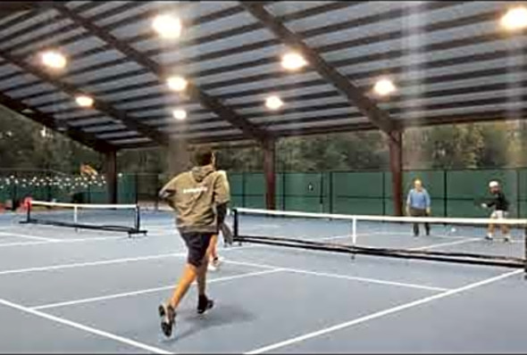 CRAZY BACKHAND SERVES! 4.5 Pickleball Rec Game at Litchfield, SC