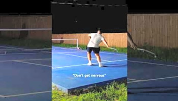 Our first singles match #couple #sports #pickleball #competition