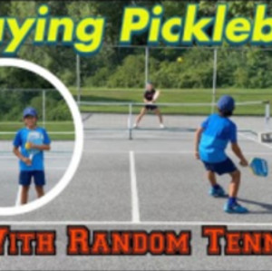 Junior Tennis Players playing Pickleball using Babolat pickleball paddle