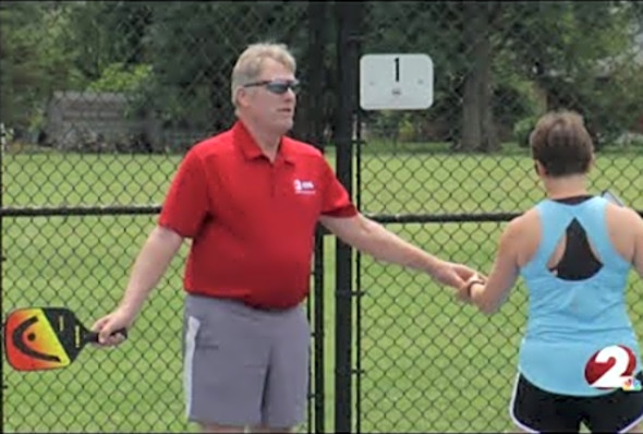 Newly expanded pickleball courts in Kettering