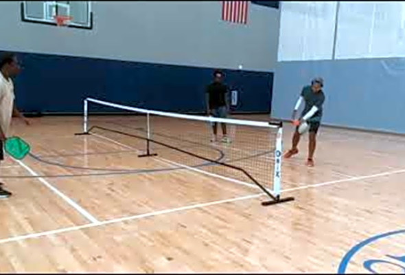 How to Dink. Newbie PB. Slow Motion Pickleball.