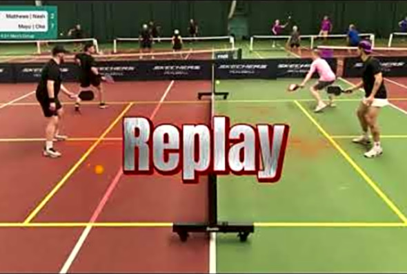 Franklin Pickleball Event in Gloucester - A Match With Some Post Production Graphics.