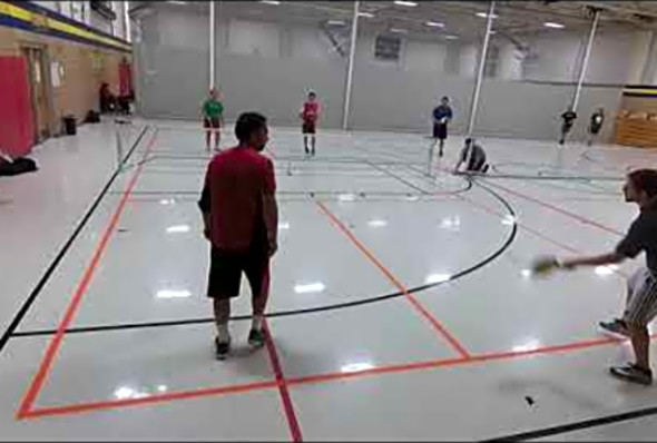 Week 5 Game 2 2017 Winter Pickleball Ladder League