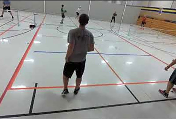 Week 8 Game 3 Winter 2017 Pickleball Ladder League