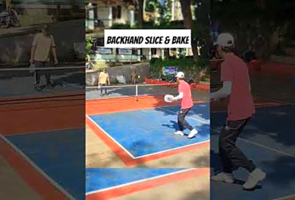 DEEP BACKHAND SLICE AND BAKE! - Pickleball Indonesia