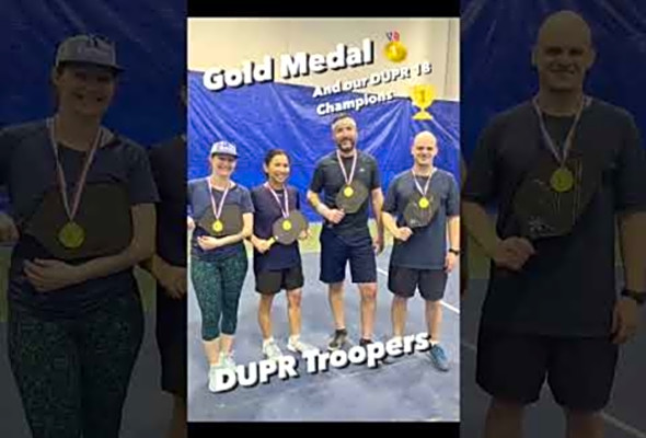 My team won gold in our DUPR18 tournament. #pickleball #pickleballplayers #pinoyabroad #canadalife