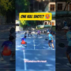 ONE SHOT ONE KILL?,! #pickleballshorts #pickleballlesson