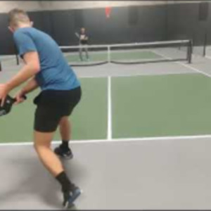 Professional Pickleball Works on a Variety of Backhand Drops