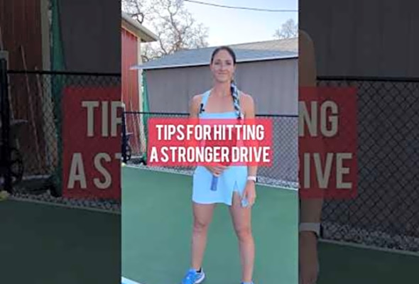 Tips for hitting a stronger drive #pickleball #pickleballtips #pickleballaddict #pickleballer